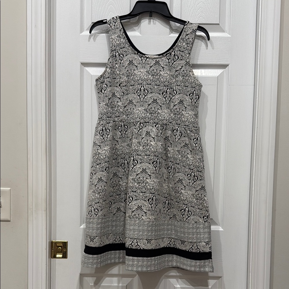 Mystree Black and White Casual Sleeveless Sundress